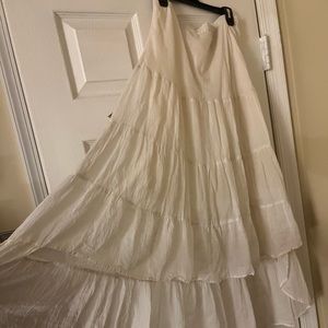 Maxi skirt - high in front